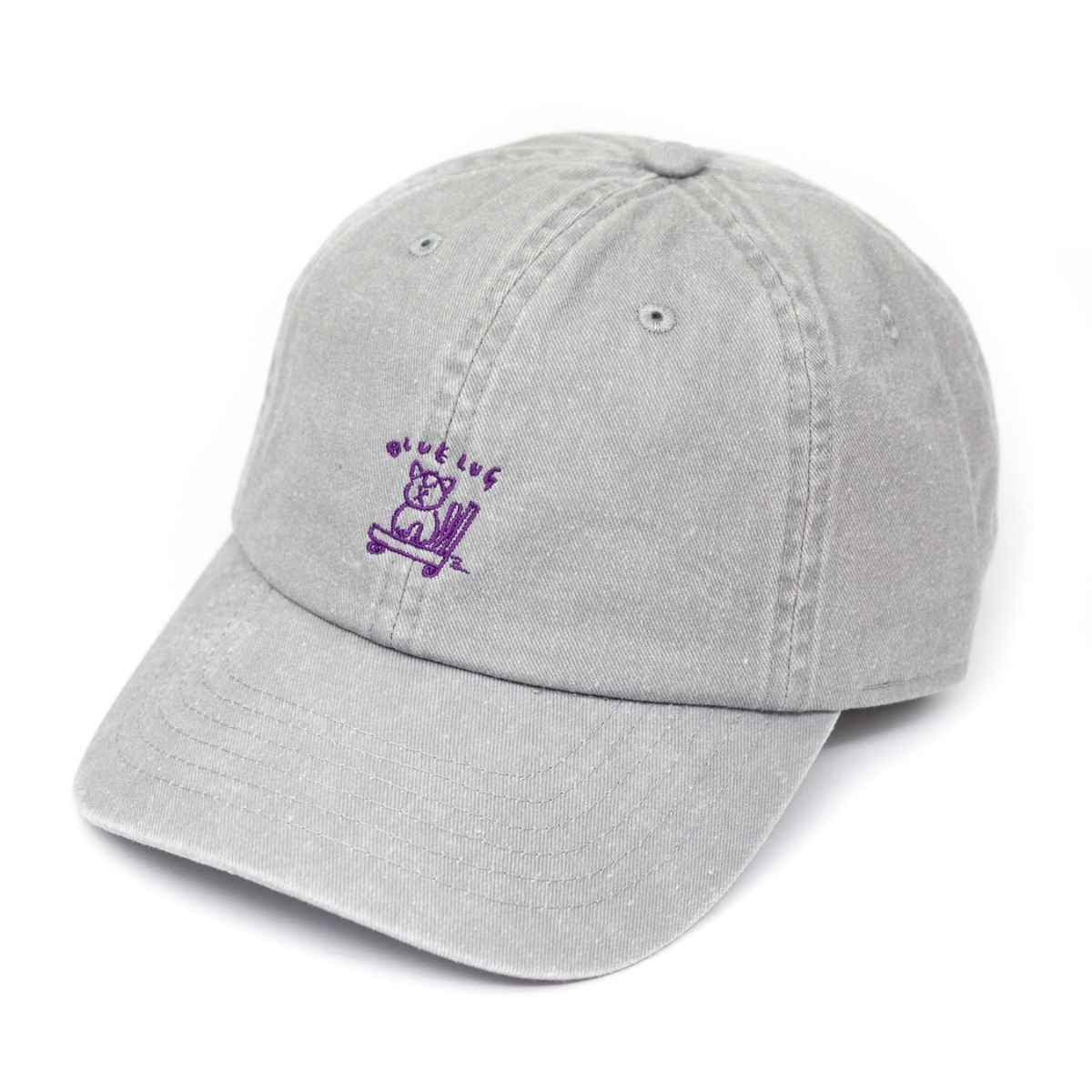 Blue Lug Tandem cotton dad hat featuring embroidered Cart Skater Cat artwork on the front.