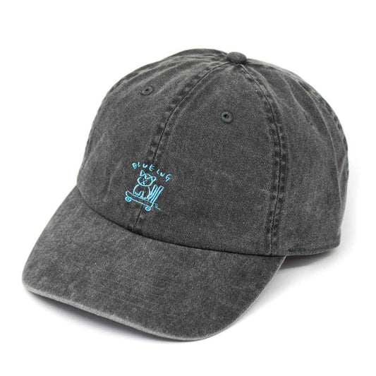 Blue Lug Tandem cotton dad hat featuring embroidered Cart Skater Cat artwork on the front.