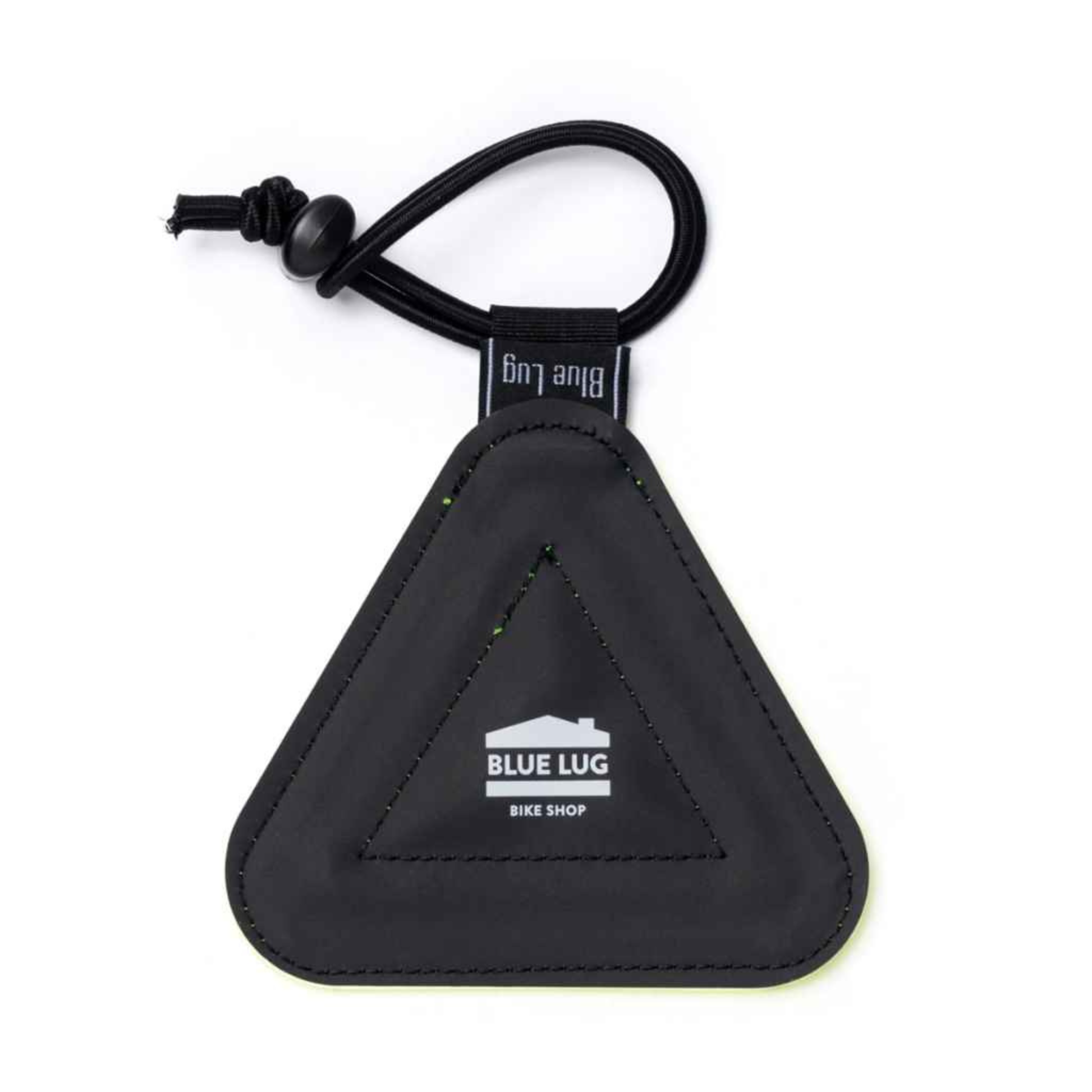 Blue Lug Triangle Reflector non reflective side on white background