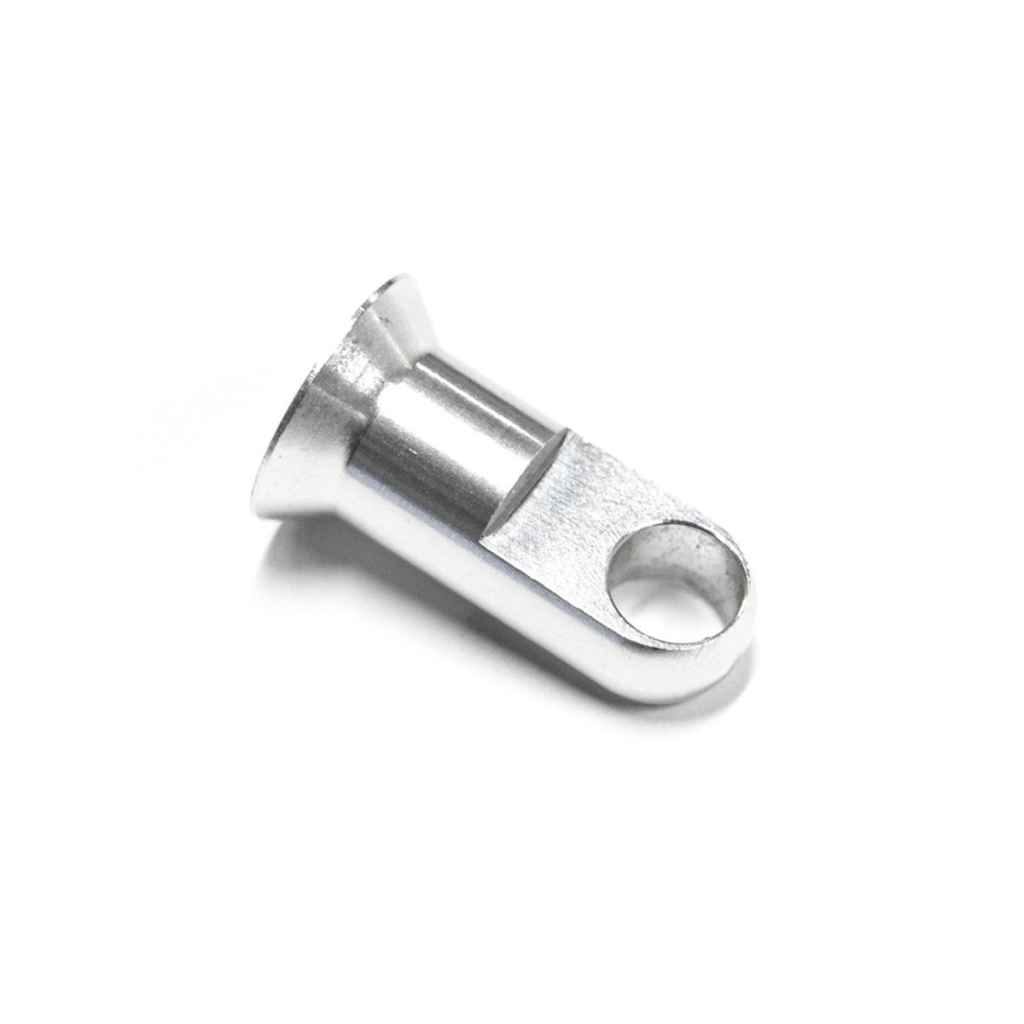 Blue Lug KOMA Light Mount in silver, original aluminum bicycle light bracket compatible with front and rear KOMA Light mounting