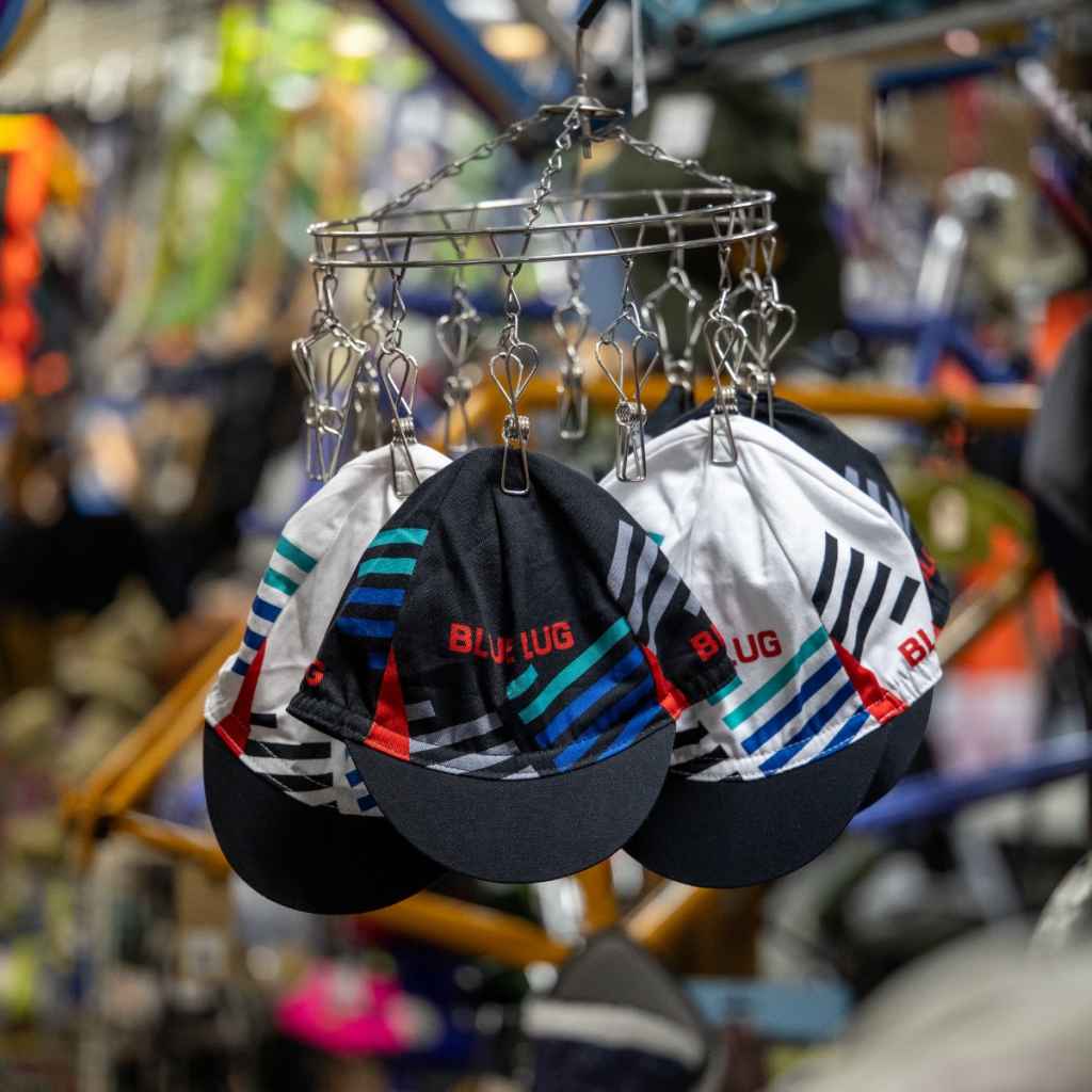 Blue Lug Original Cycle Cap in team jersey design. 100% cotton one size fits all.