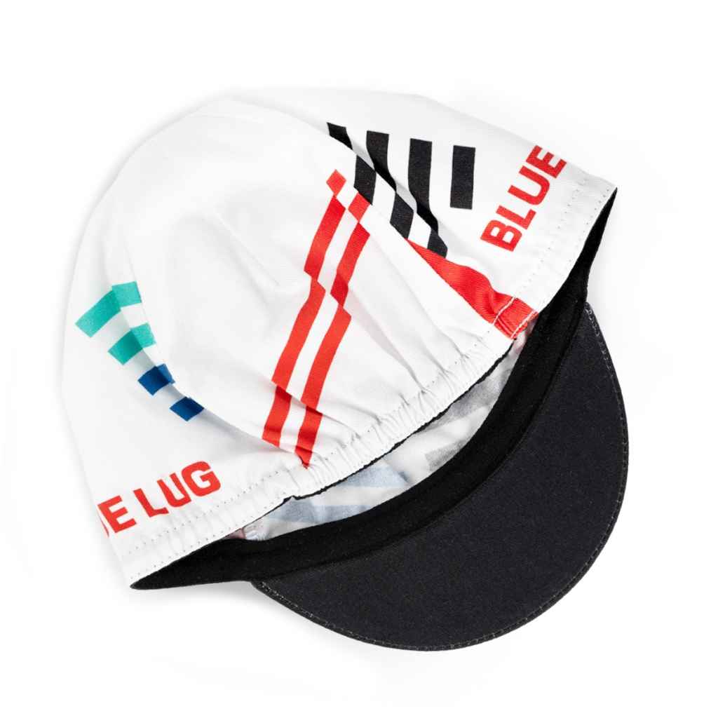 Blue Lug Original Cycle Cap in team jersey design in 100% cotton.