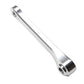 Blue Lug RMC Track Crank Set in all silver with slim crank arms and hollow 46T chainring for single-speed track bikes.