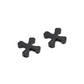 Boneshaker MTB “Crossbones” Cantilever Cable Hanger pair in anodized black finish