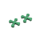 Boneshaker MTB “Crossbones” Cantilever Cable Hanger pair in anodized green finish