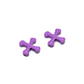 Boneshaker MTB “Crossbones” Cantilever Cable Hanger pair in anodized purple finish