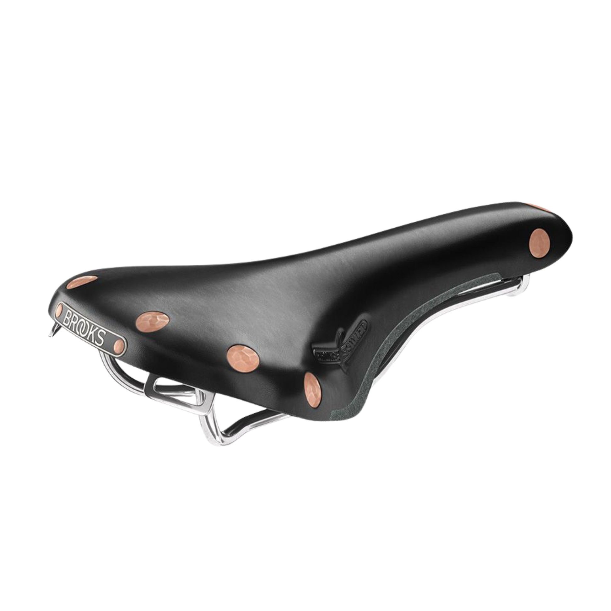 Brooks England Swift leather saddle in black finish