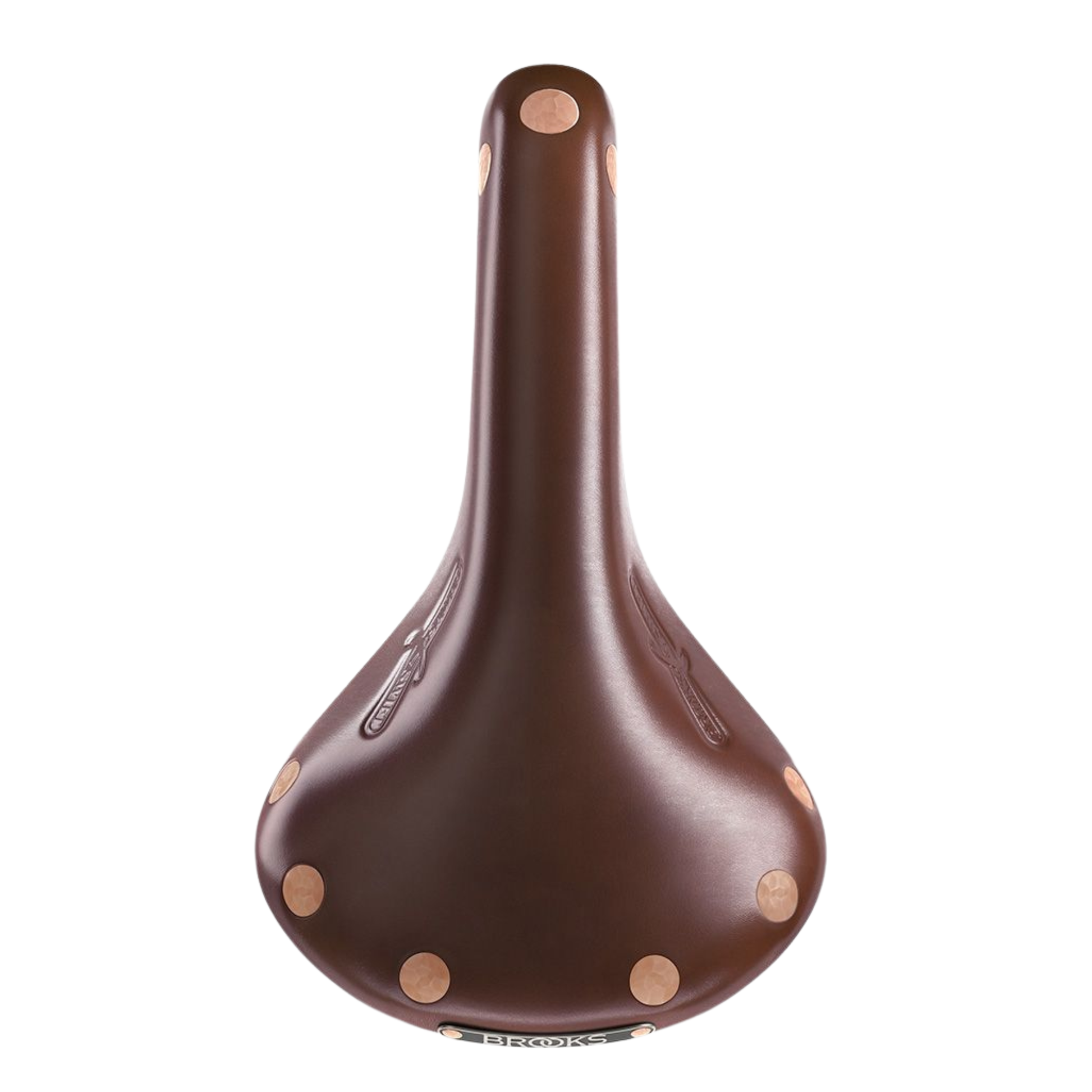 Brooks Swift leather brown saddle top view