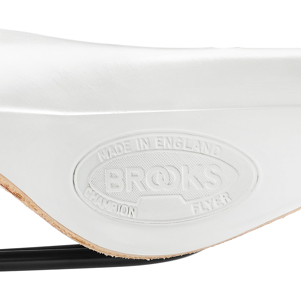 Brooks Flyer LTD White Saddle | Dismount Bike Shop Toronto Canada