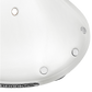 Brooks Flyer LTD white leather saddle back rivets close up view
