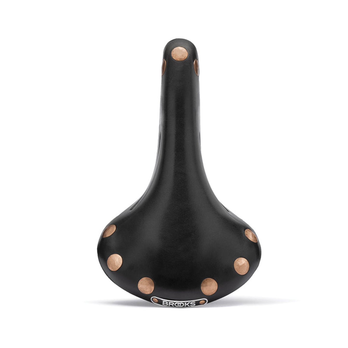 Brooks Team Pro Special handcrafted leather bicycle saddle with copper rivets, top of saddle profile