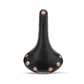 Brooks Team Pro Special Short handcrafted leather bicycle saddle with copper rivets, top view.