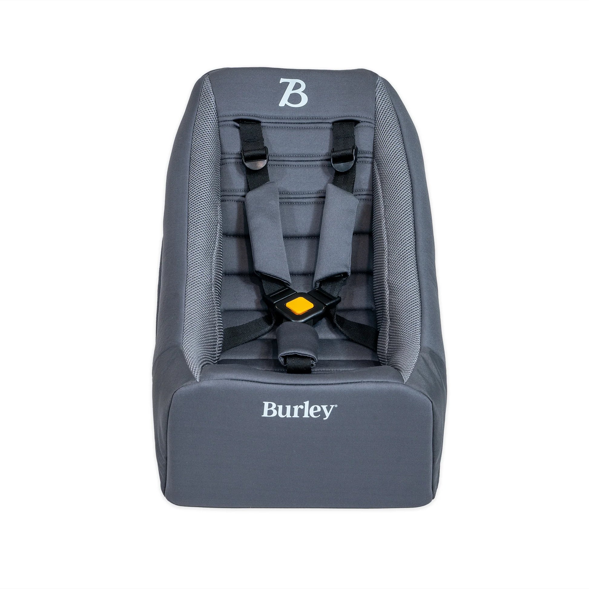 Burley Baby Seat Insert for child bike trailer, empty and sitting in the middle of the frame 