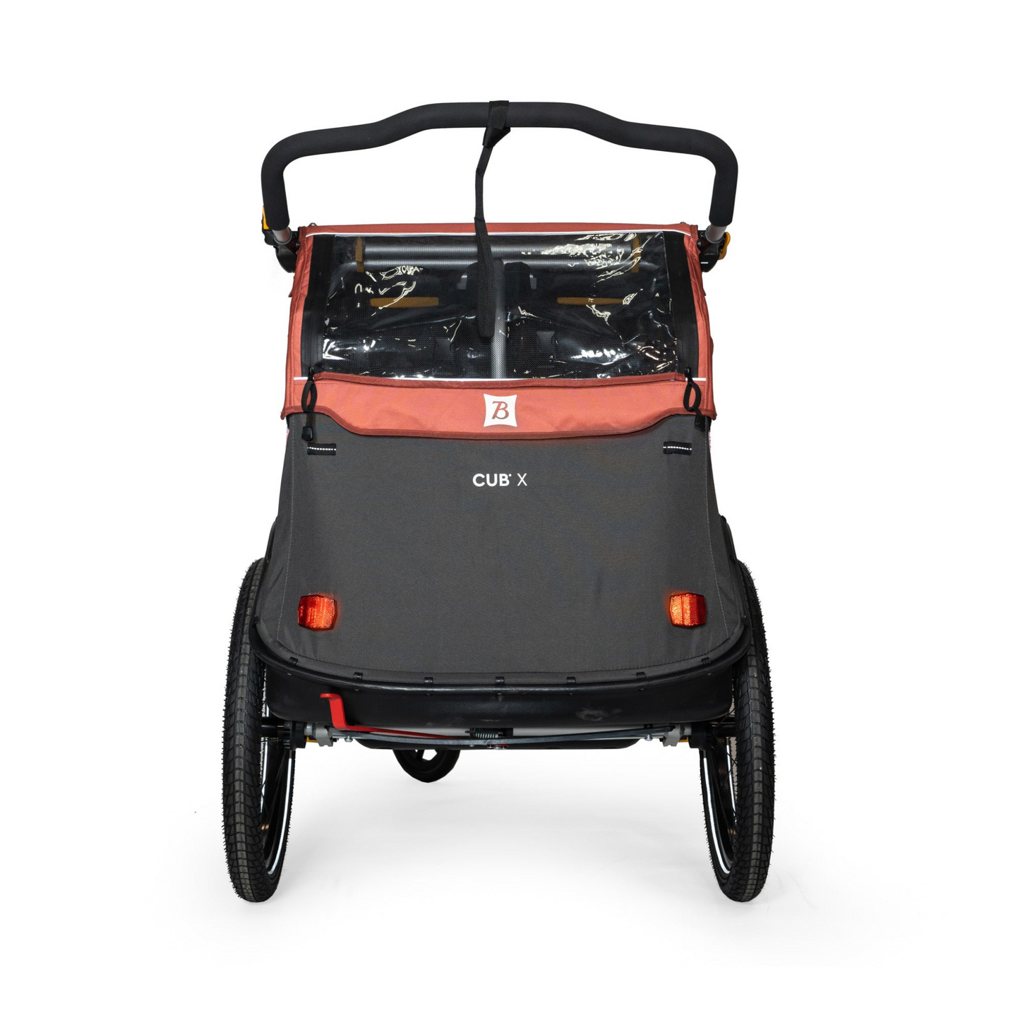 Burley Cub X bike trailer & stroller rear view