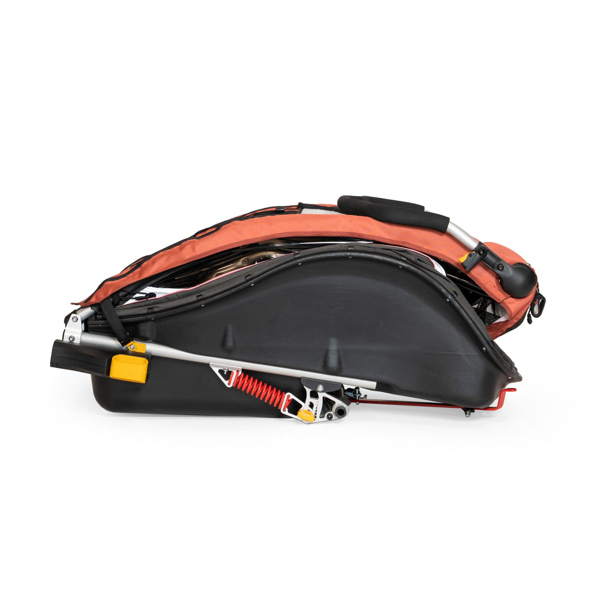 Burley Cub X bike trailer & stroller folded detail