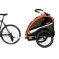 Burley Cub X bike trailer & stroller side view attached to bike