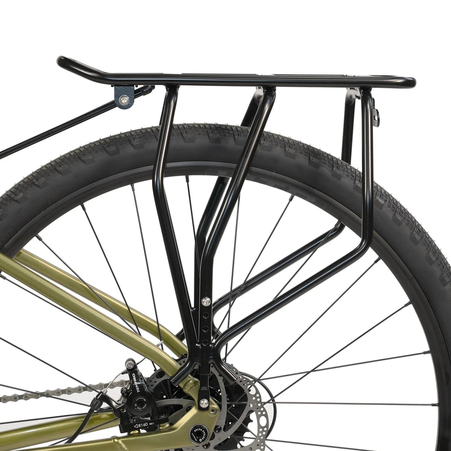 Burley Dash RM child bike seat rear rack installed on a bike