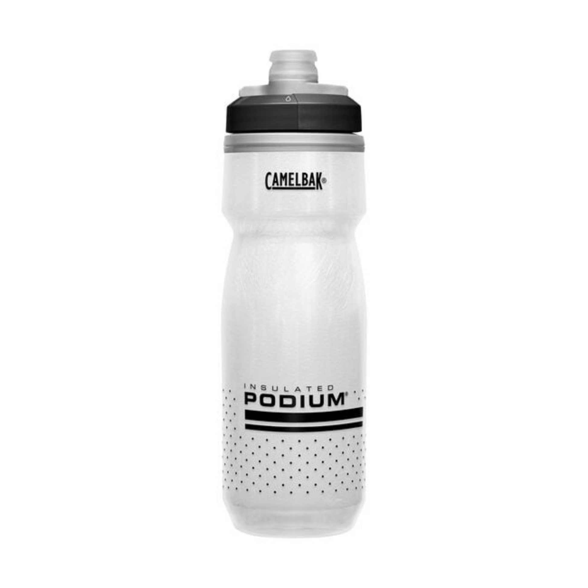 CamelBak Podium Chill 21 oz Bike Bottle in White/Black