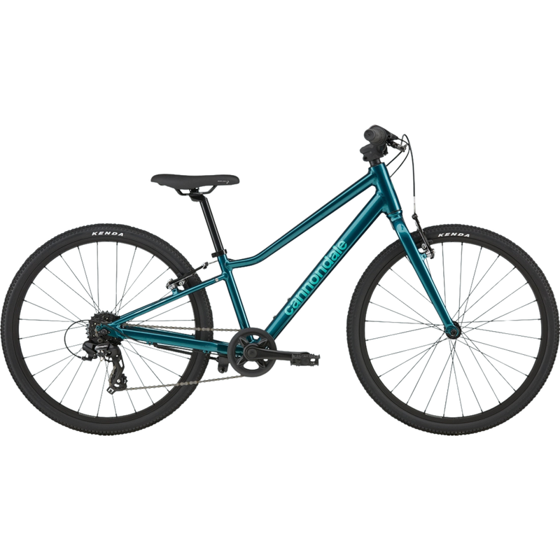Cannondale Kids Quick 24 youth bike side view in deep teal
