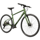 Cannondale Quick 3 Spruce Green hybrid bike side view from front side