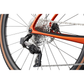 Sram Apex AXS Rear derailleur on a Cannondale SuperX 4 AXS carbon gravel bike in fire orange colour.