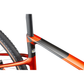 Cannondale SuperX 4 AXS Fire Orange carbon gravel bike seatpost detail.