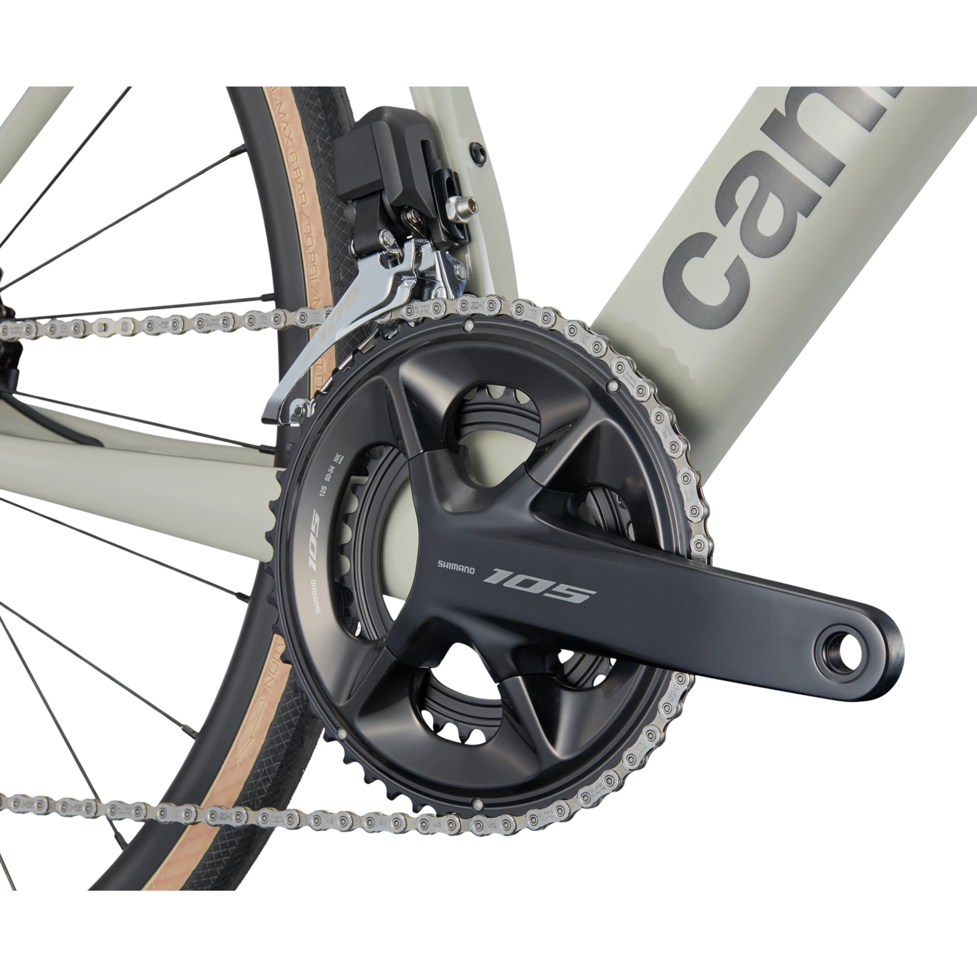 Cannondale Synapse Carbon 4 Shimano 105 Di2 drivetrain crank view