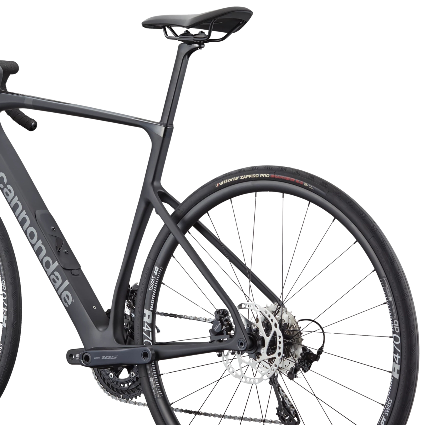 Cannondale Synapse Carbon 5 endurance road bike rear wheel non driving side view