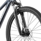 Cannondale Trail Kids 26 front wheel plus suspension close up view