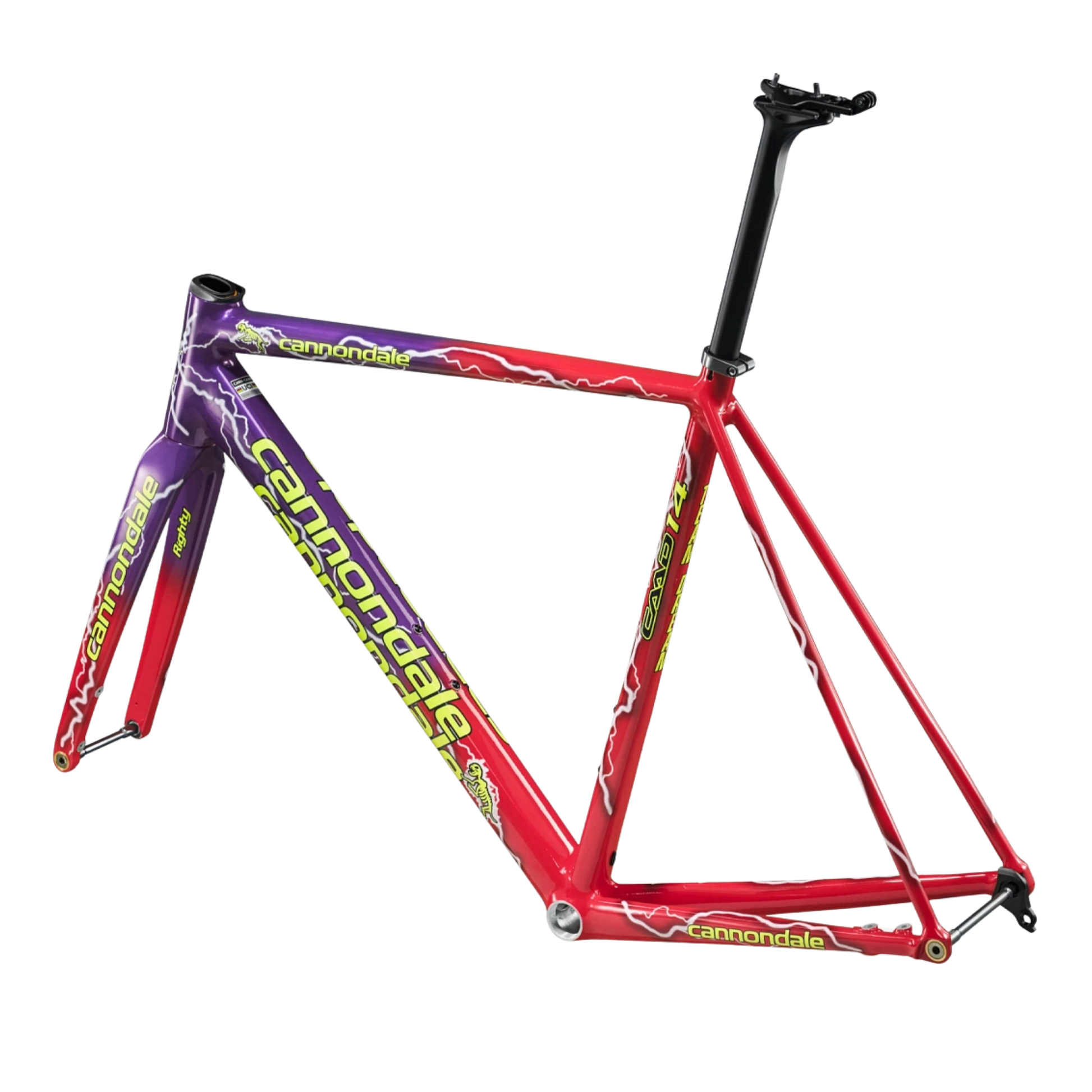 Cannondale CAAD14 Team Dream aluminum road frameset with full-carbon Delta Steerer fork, UDH dropout, BSA bottom bracket and 32mm tire clearance