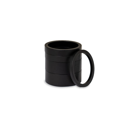 Chris King headset spacer kit in matte jet  finish