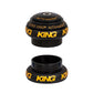 Chris King NoThreadSet Headset Black & Gold Front View