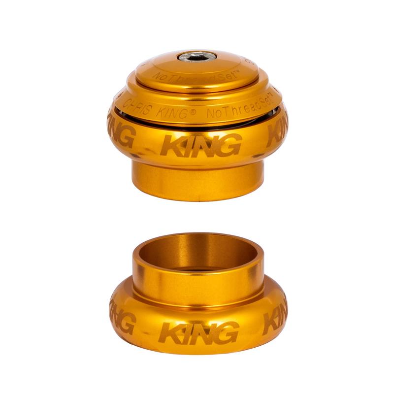 Chris King NoThreadSet Headset Gold Sotto Voce Front View