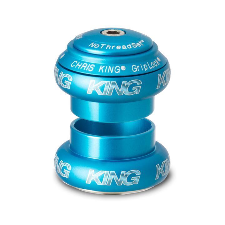 Chris King NoThreadSet Headset Matte Turquoise Front View 