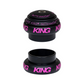 Chris King NoThreadSet Headset Black Two tone Punch Front View