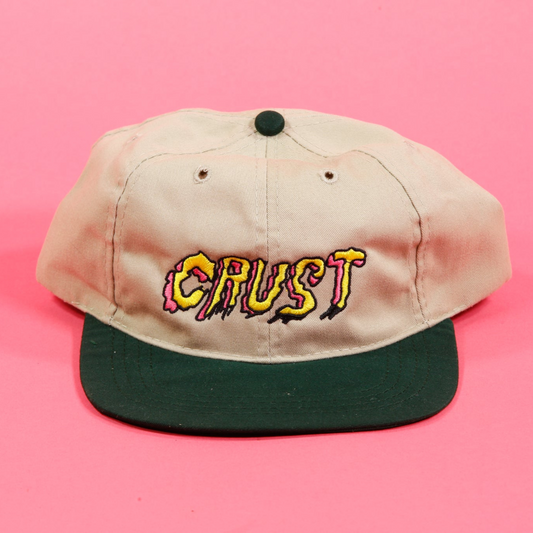  Crust Embroidered Hat Khaki Green