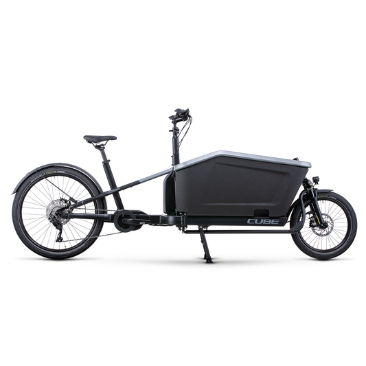 Cube Cargo Sport Hybrid 500 Flashgrey Black side view