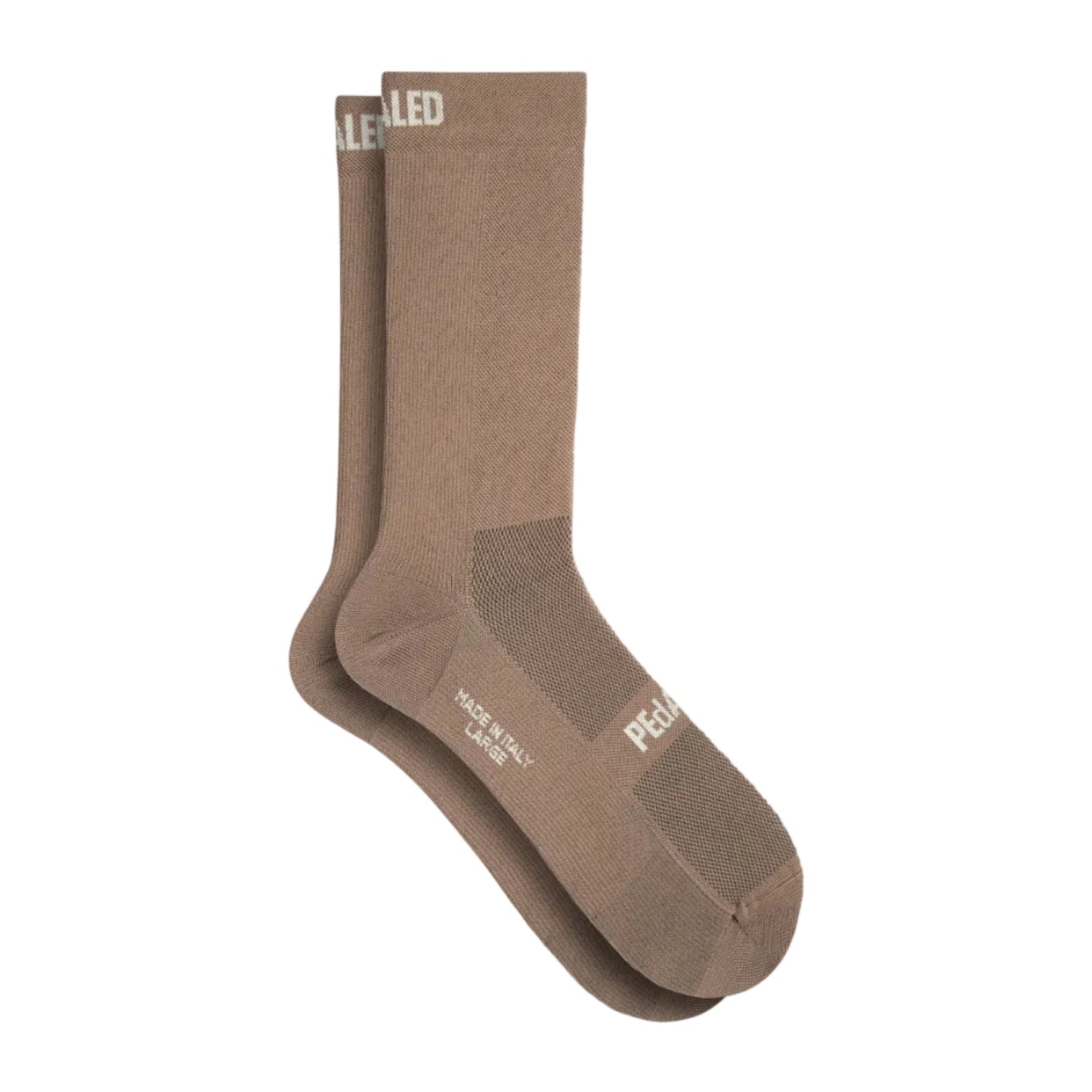 PeDaLED Element cycling sock in brown