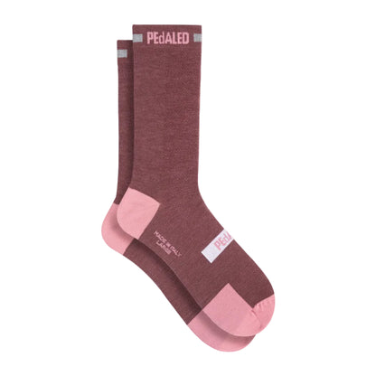 PeDaLED Odyssey Merino Reflective Cycling sock for gravel, road, bikepacking and night riding