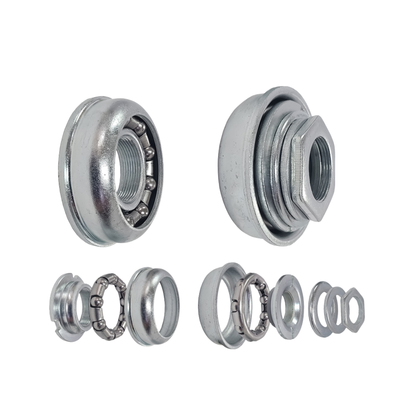 Non-sealed bottom bracket kit steel cup detail