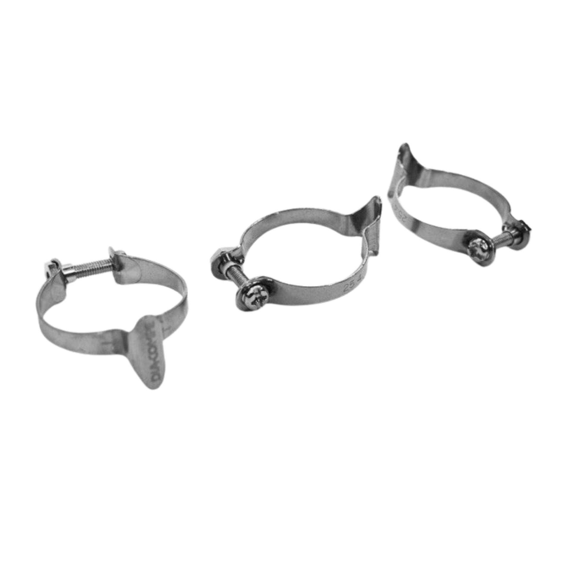 Dia Compe casing clips 25.4 mm silver set of 3