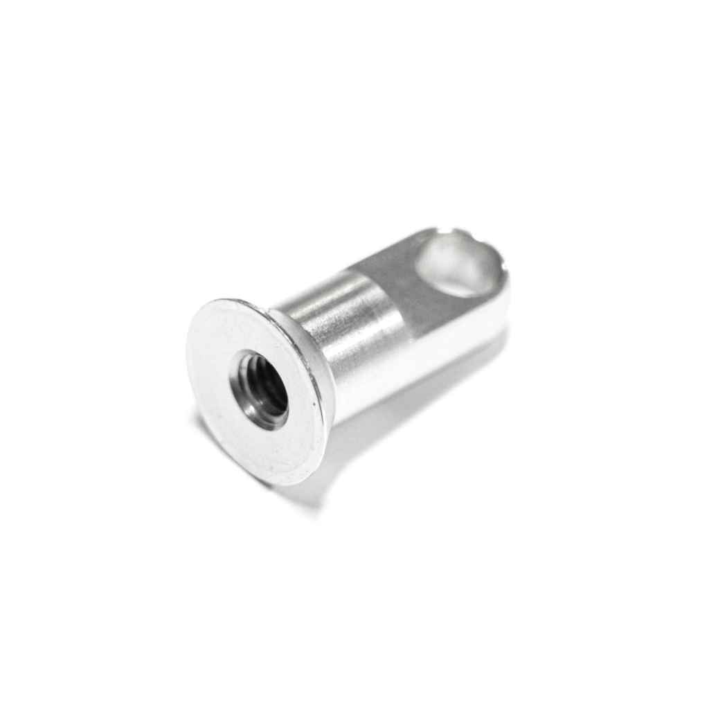Blue Lug KOMA Light Mount in silver, original aluminum bicycle light bracket compatible with front and rear KOMA Light mounting