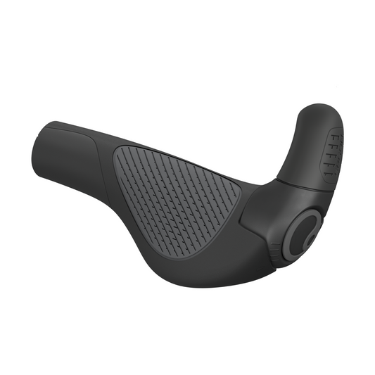 Ergon GP2 Evo Grips with ergonomic wing design and 2-finger bar ends side view