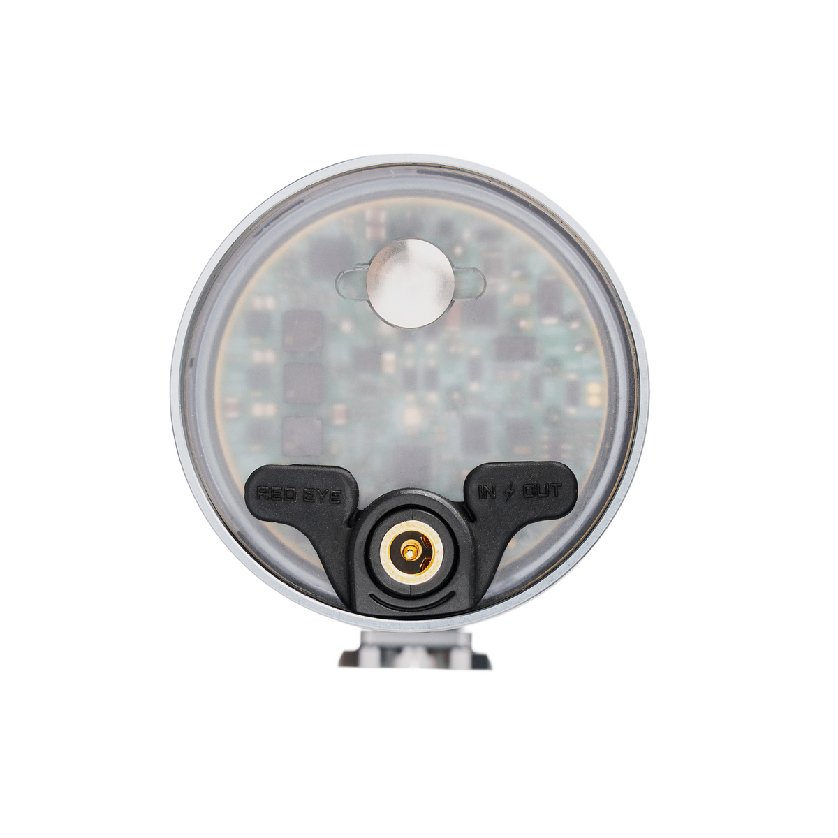 Exposure Lights Revo 5 2000-lumen dynamo-powered front bicycle light with CNC-machined aluminium body, integrated rechargeable battery and USB-C charging.