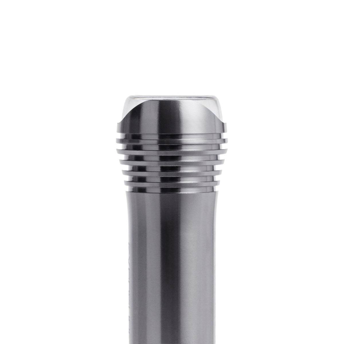 Exposure Lights Sirius 11 rechargeable front bicycle light with gunmetal grey CNC-machined aluminium body, 1300-lumen output and USB-C charging.