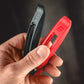 Feedback Sports Biolever tire levers
together being hold by a human hand