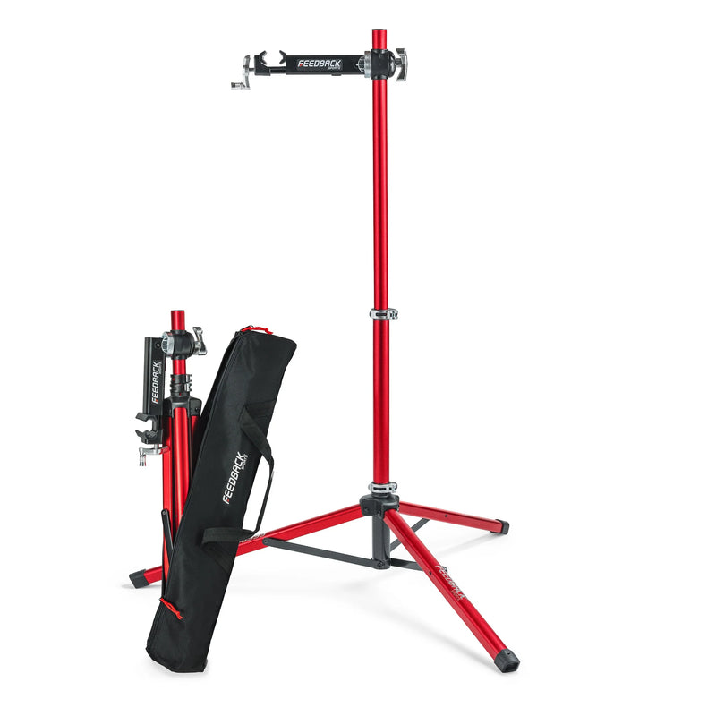 Feedback Sports Pro Ultralight bike repair stand assembled and ready to use