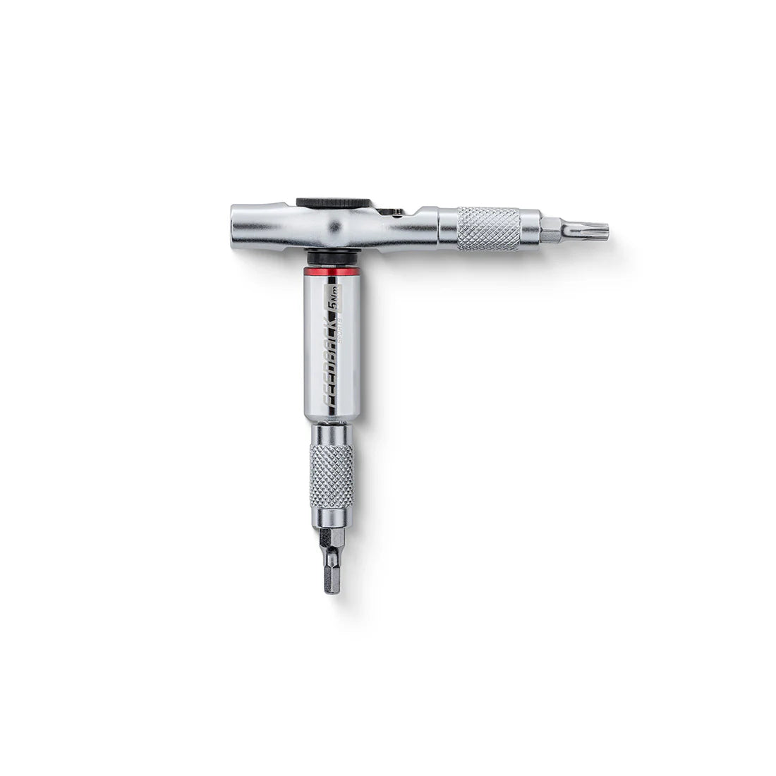 Feedback Sports mini ratchet torque tool installed for middle torque with double bit