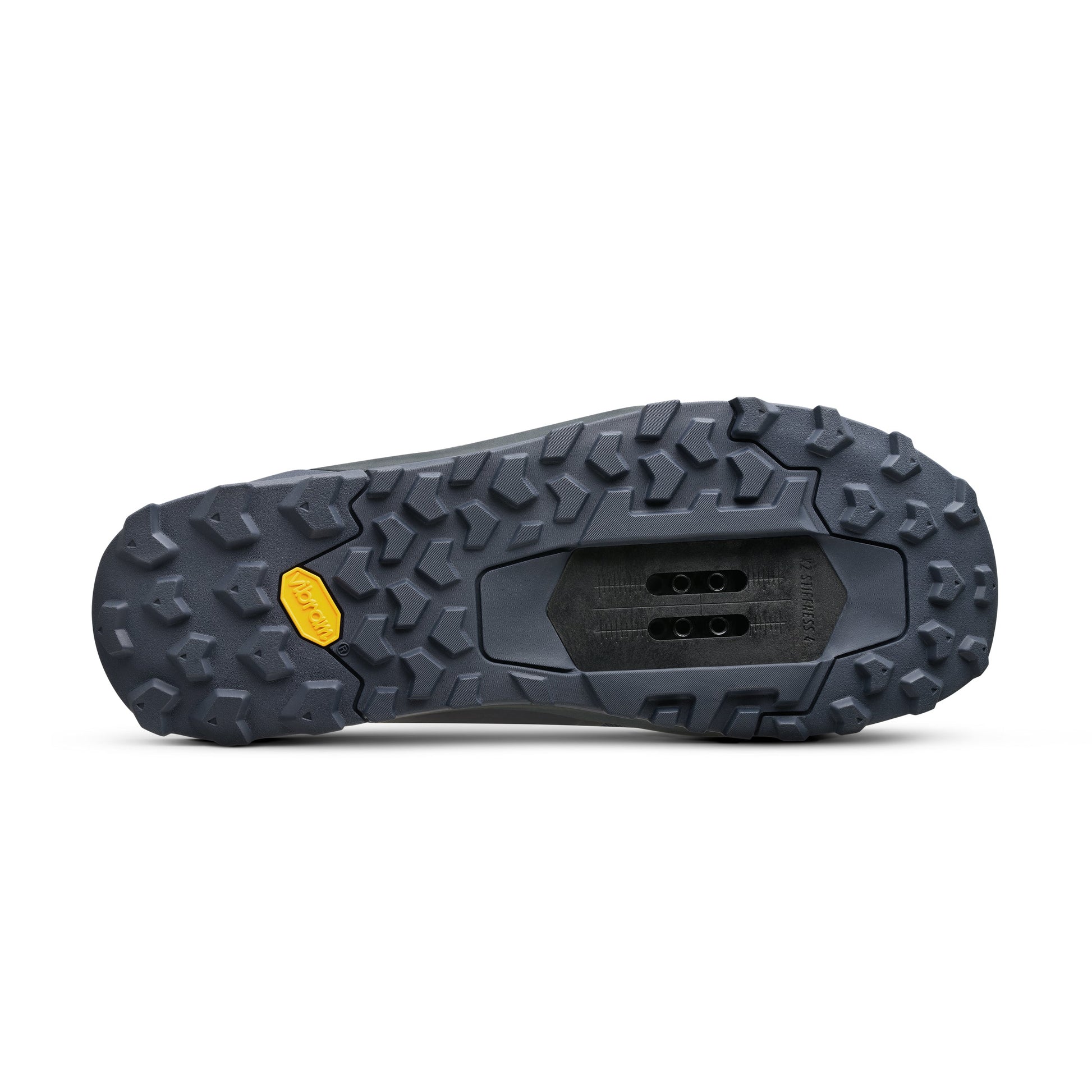 Fizik Ergolace 2 clipless off road cycling shoe dark blue sole full view