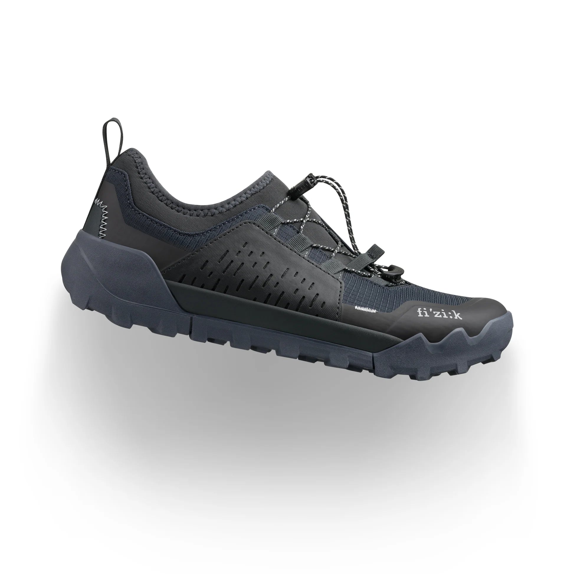 Fizik Ergolace 2 clipless off road cycling shoe dark blue right shoe right side view